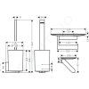 Hansgrohe 27969700 - Set doplňků pro WC, matná bílá