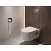 Hansgrohe 56062800 - Podomítkový držák toaletního papíru s WC štětkou, s dvířky, kartáčovaná ocel