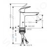 Hansgrohe 71253670 - Umyvadlová baterie, EcoSmart, matná černá