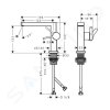 Hansgrohe 73020670 - Umyvadlová baterie s výpustí Push-Open, CoolStart, EcoSmart, matná černá