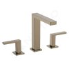 Hansgrohe 73030140 - Umyvadlová baterie s výpustí Push-Open, 3-otvorová instalace, EcoSmart, kartáčovaný bronz