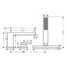 Hansgrohe 73443140 - Baterie na okraj vany, 3-otvorová instalace, sBox, kartáčovaný bronz
