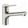 Hansgrohe 74821800 - Dřezová baterie s výsuvnou sprškou, sBox, vzhled nerezu