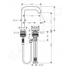 Hansgrohe 73353670 - Umyvadlová baterie s výpustí, 2-otvorová instalace, CoolStart, EcoSmart+, matná černá