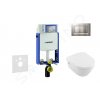 Geberit 110.302.00.5 NB7 - Set předstěnové instalace, klozetu a sedátka Villeroy & Boch, tlačítka Sigma20, DirectFlush, SoftClose, CeramicPlus, matný chrom/chrom