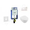 Geberit 110.302.00.5 NB5 - Set předstěnové instalace, klozetu a sedátka Villeroy & Boch, tlačítka Sigma20, DirectFlush, SoftClose, CeramicPlus, bílá/lesklý chrom