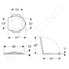 Geberit 573368000 - Dětské WC sedátko s integrovanými opěrkami, Softclose, karmínová
