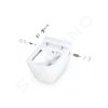 Geberit 110.302.00.5 NT7 - Modul pro závěsné WC s tlačítkem Sigma20, matný chrom/chrom + Tece One - sprchovací toaleta a sedátko, Rimless, SoftClose