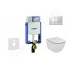 Geberit 110.302.00.5 NU7 - Modul pro závěsné WC s tlačítkem Sigma30, matný chrom/chrom + Ideal Standard Tesi - WC a sedátko, Aquablade, SoftClose