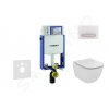 Geberit 110.302.00.5 NU8 - Modul pro závěsné WC s tlačítkem Sigma50, alpská bílá + Ideal Standard Tesi - WC a sedátko, Aquablade, SoftClose