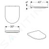 Geberit 500.605.01.2 - WC sedátko, duroplast, Softclose, bílá