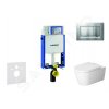 Geberit 110.302.00.5 NM7 - Modul pro závěsné WC s tlačítkem Sigma30, matný chrom/chrom + Duravit ME by Starck - WC a sedátko, Rimless, SoftClose