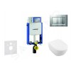 Geberit 110.302.00.5 NI7 - Modul pro závěsné WC s tlačítkem Sigma30, matný chrom/chrom + Villeroy Boch - WC a sedátko, DirectFlush, SoftClose, CeramicPlus
