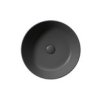 KUBE X keramické umyvadlo na desku, průměr 40cm, černá mat