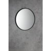 NOTION SLIM kulaté zrcadlo v rámu ø 40cm, černá mat
