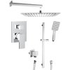 CUBEMIX podomítkový sprchový set s pákovou baterií, 2 výstupy, posuvný držák sprchy, chrom