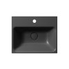NUBES keramické umyvadlo 50x40cm; černá mat