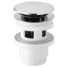 Umyvadlová výpust 5/4“, click-clack, velká zátka, 32-52mm, ABS/chrom obrázek č.: 1
