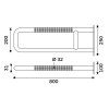 madlo 800x250 mm vykres