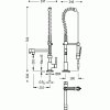 TRES 130495 průmyslová kuchyňská baterie s pružným ramenem a externím výtokovým ramenem obrázek č.: 3