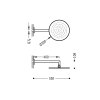 Tres 134432 Nástěnné sprchové ramínko s kropítkem se systémem proti usaz. vod. kamene - lesklý chrom obrázek č.: 2