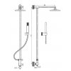 Torino TO2855 sprchový set - nástěnný sprchový sloup obrázek č.: 3