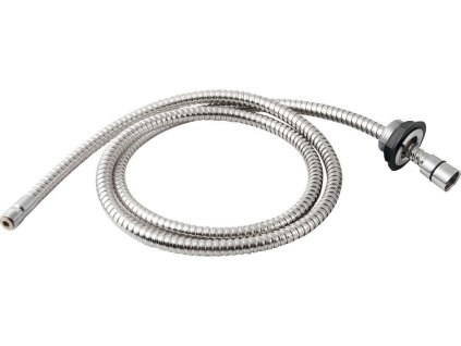 Sprchová průchodka na okraj vany včetně hadice F1/2"-M3/8", kulatá, chrom