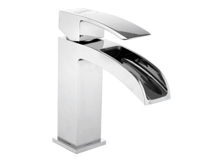 GINKO 25 stojánková umyvadlová baterie se žlábkem, v. 155mm, chrom