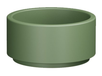 OKE keramické umyvadlo na desku, Ø 30cm, verde mat