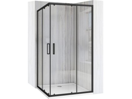Sprchový kout REA City 80x100 Black (Varianta Bez sprchové vaničky)