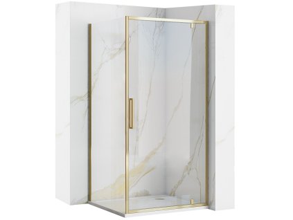 Sprchová kabina REA Rapid Swing Gold (Varianta Dveře: 70 x Sprchová zástěna: 80)