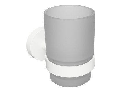 X-ROUND WHITE sklenka, mléčné sklo, bílá mat