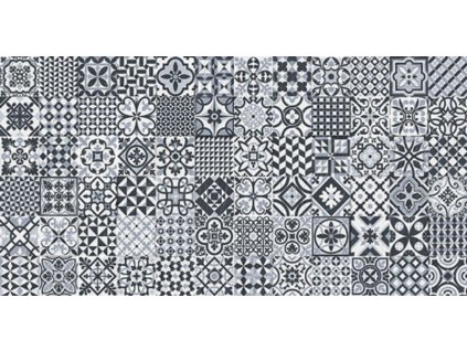HERITAGE dlažba Deco Black 32x62,5 (1m2)