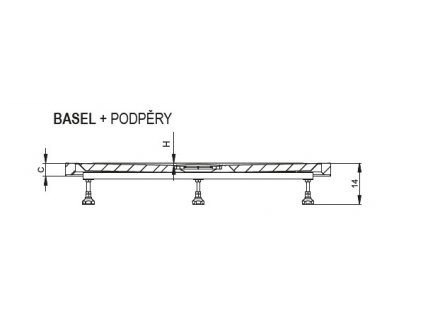 Riho POOTSET64 Nohy k vaničkám Basel