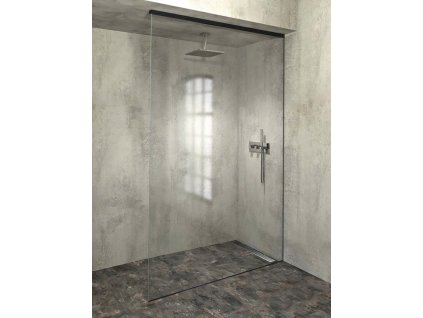 ARCHITEX sada pro uchycení skla, podlaha-stěna-strop, max. š. 1600mm, černá mat