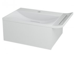 ZEUS umyvadlová skříňka vč. sifonu 60x26x45 cm, bílá (ZE070)