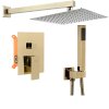 Podomítková sprchová sada REA BENTO - zlatá + BOX