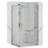 Sprchový kout REA PUNTO 80x100 (Varianta Bez sprchové vaničky)