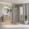 Sprchový kout REA City 80x100 Brush Copper (Varianta Bez sprchové vaničky)