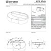 Lotosan Aria LK6041 | Umyvadlo na desku, duna matná
