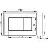 Alcaplast Renovmodul AM101:1120.SET.1 technický nákres 3
