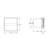 E-120 G koupelnový ventilátor axiální, 15W, potrubí 120mm, bílá