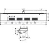 Hansgrohe Rainfinity 26243700 Technický výkres
