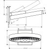Hansgrohe Rainfinity 26234000 Technický výkres