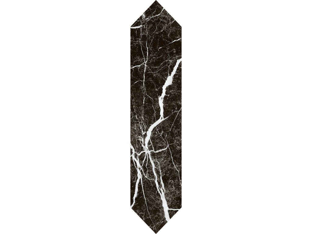 Ceramika Paradyz Listela Arctic Storm Nero Heksalong Lesk 29,8x6,5 - 165005