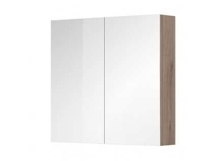 Mereo Aira, koupelnová galerka 80 cm, zrcadlová skříňka, dub Kronberg - CN717GD