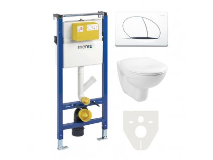 Mereo WC komplet pro sádrokarton s příslušenstvím - MM02SET