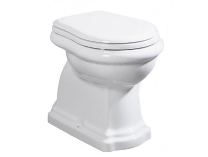 RETRO WC mísa stojící, 38,5x59cm, zadní odpad, bílá - 101101