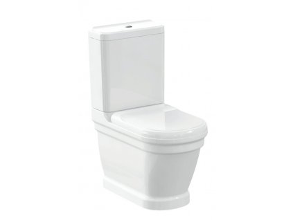 ANTIK WC kombi, spodní/zadní odpad, bílá - WCSET08-ANTIK