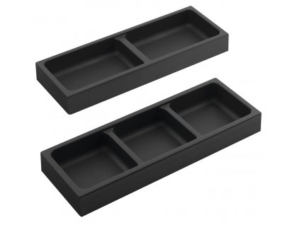 LINDO boční organizér, sada 2ks, 114x36x323mm, plast, antracit - LD002